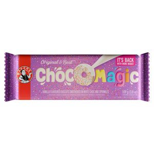 Bakers Choc O Magic White Chocolate Vanilla Flavoured Biscuits 109g